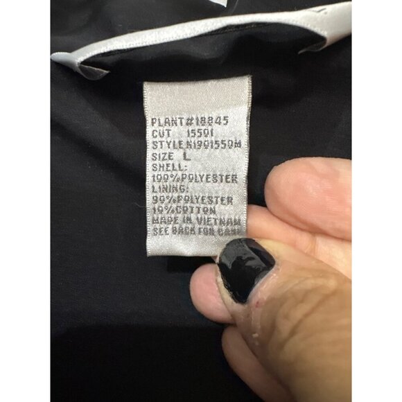 Napa Valley Womens Black Lightweight Jacket L Zip-Up Polyester & Cotton - Picture 4 of 7